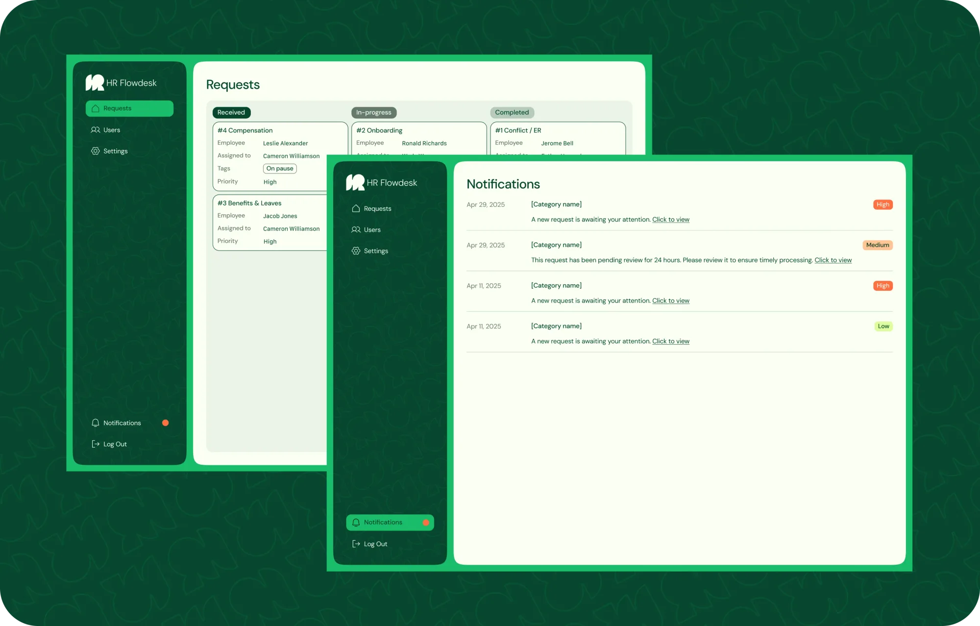 HR Flowdesk (HR Ticketing Software Development) — project image 1