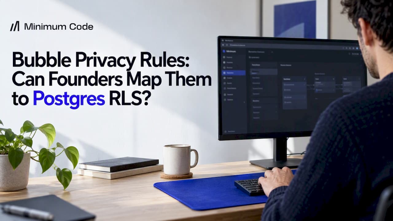 Bubble Privacy Rules: Can Founders Map Them to Postgres RLS?