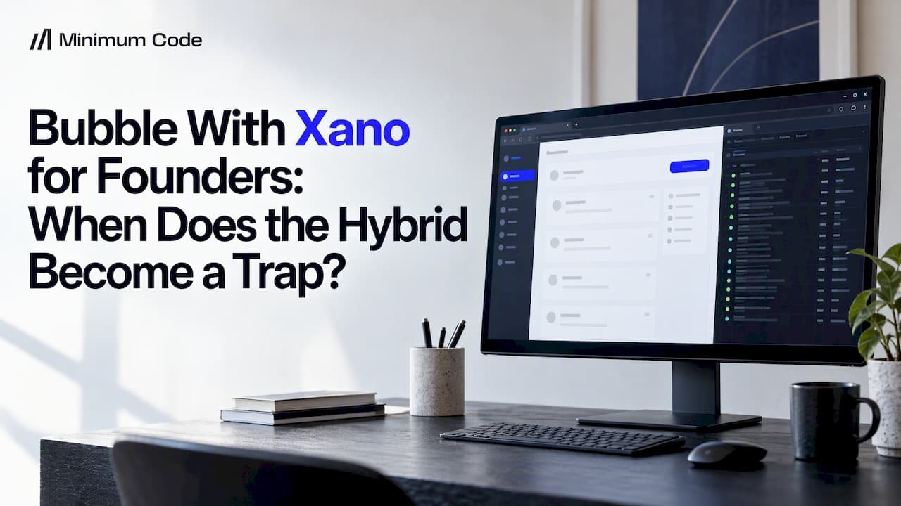 Bubble With Xano for Founders: When Does the Hybrid Become a Trap?